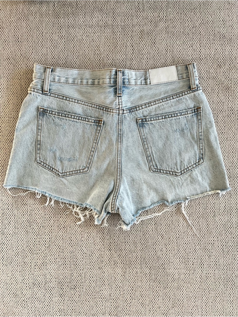 ☀️ Lakeside Cutoffs - Pistola Light Wash Denim Shorts - Picture 2 of 4